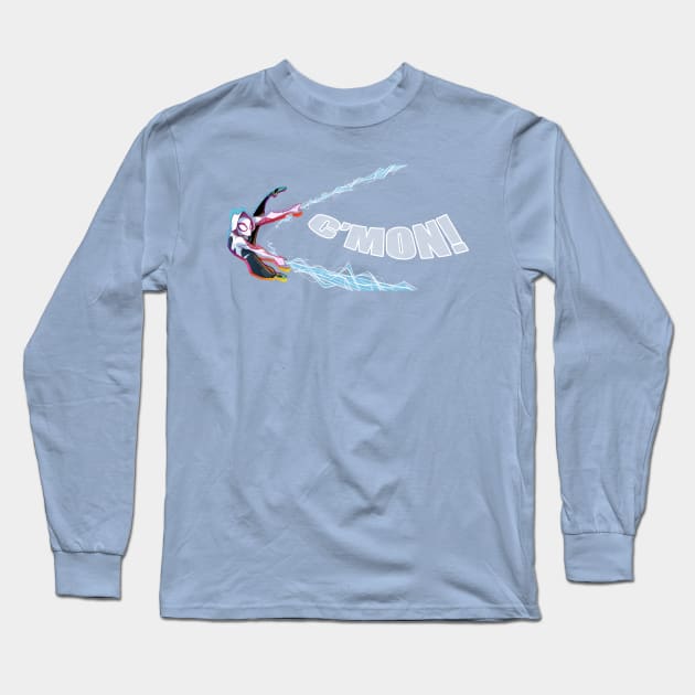 SPIDER-GWEN Long Sleeve T-Shirt by BTURNERart